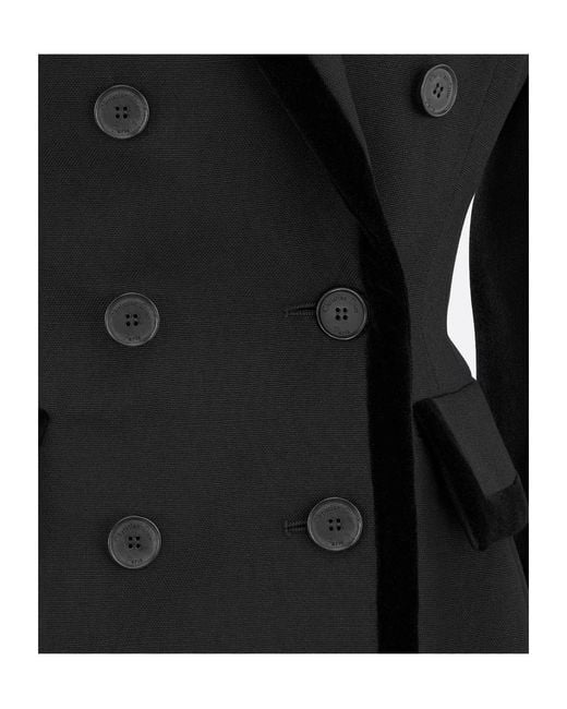 Dior Black Christian Marlène Double-Breasted Jacket