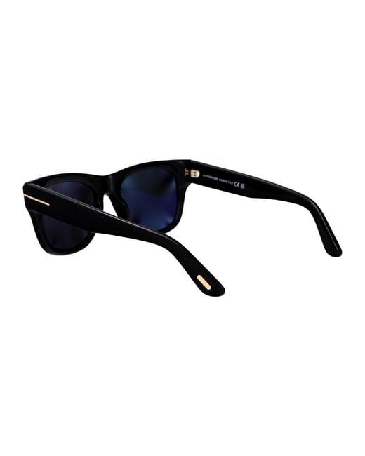 Tom Ford Black Eyewear Square Frame Sunglasses