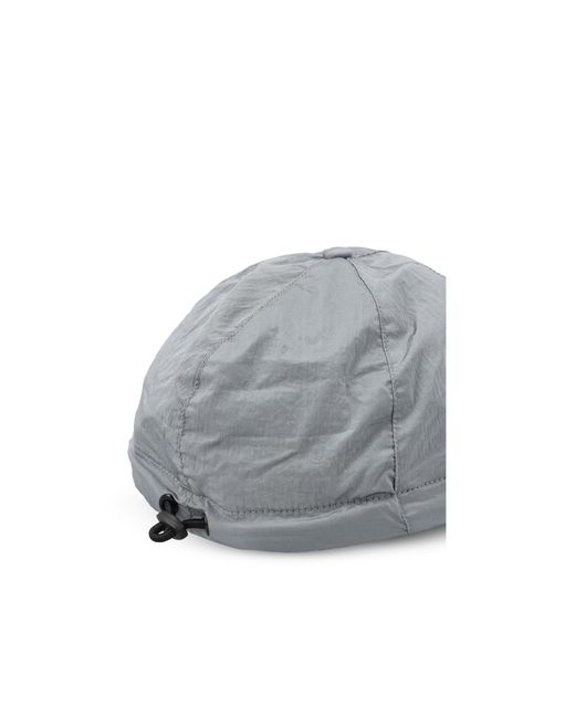 Stone Island Gray Logo Drawstring Baseball Hat for men