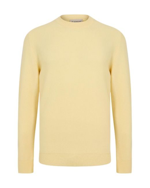Moncler Yellow Edit Crew Neck Jumper for men
