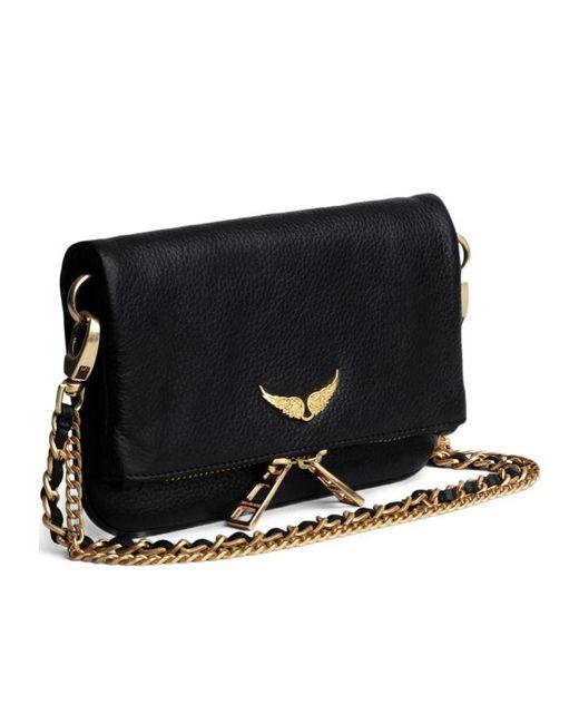 Zadig & Voltaire Black Rock Nano Clutch Bag