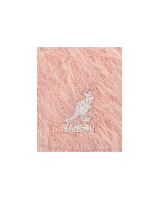 Kangol Pink Fuzzy Flat Cap Hat