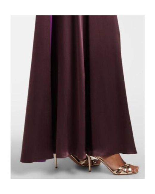 Roksanda Purple Amanita Silk Cocktail Dress