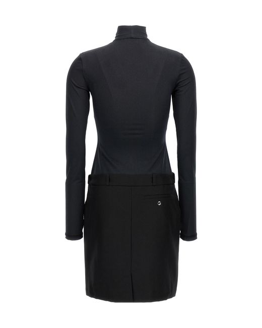 Coperni Black Hybrid Tailored Dress