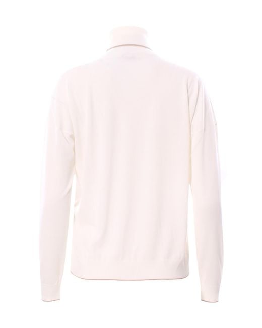 Eleventy Pink High-Necked Long-Sleeve Sweater