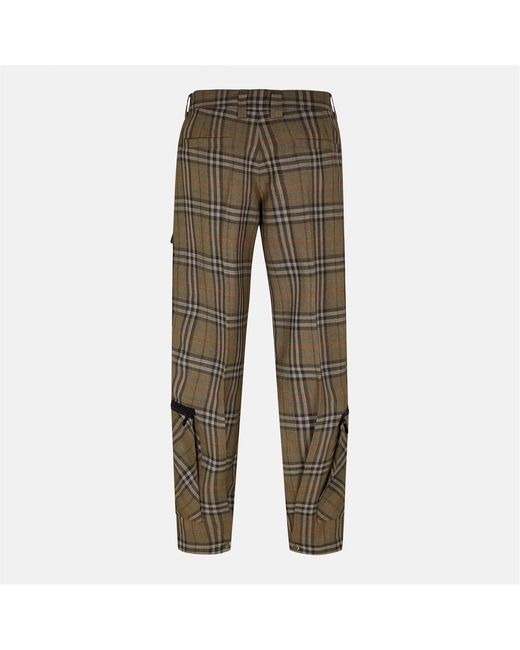Burberry Green Logo Track Pants for men