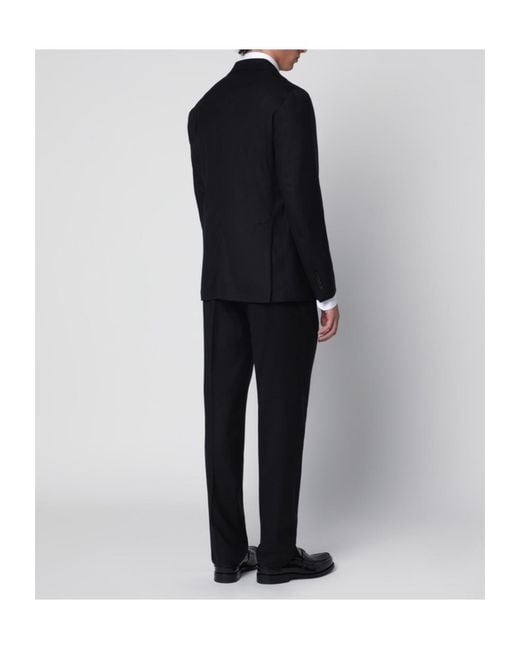 Tagliatore Black Single-Breasted Suit Set for men