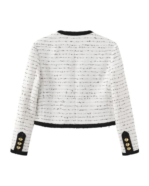 Marissa Chiara White Long-Sleeved Jacket