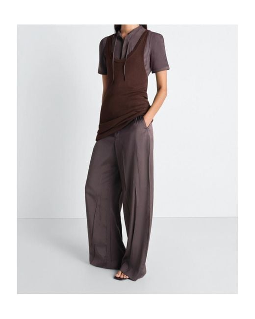 Lemaire Purple Knitted Racerback Tank Top Mini Dress