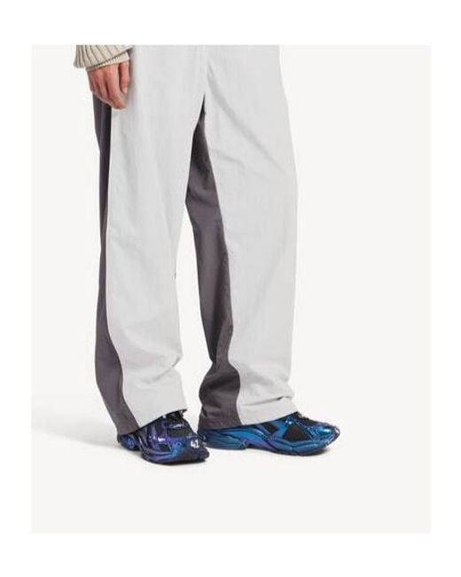 Balenciaga Blue Runner Iridescent Lace-Up Sneakers for men