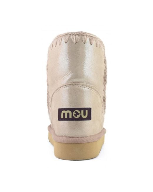Mou Natural Eskimo Metallic Boots
