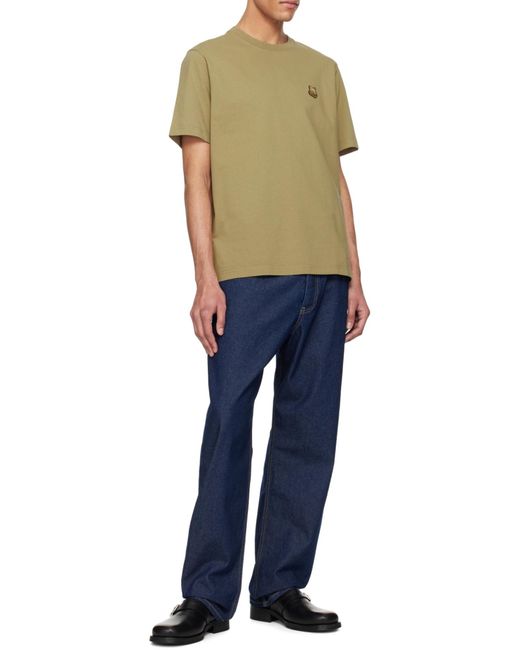 Maison Kitsuné Blue Straight Jeans for men