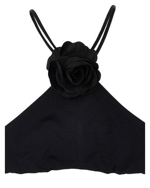 Philosophy Di Lorenzo Serafini Black Floral Detailed Bikini Set