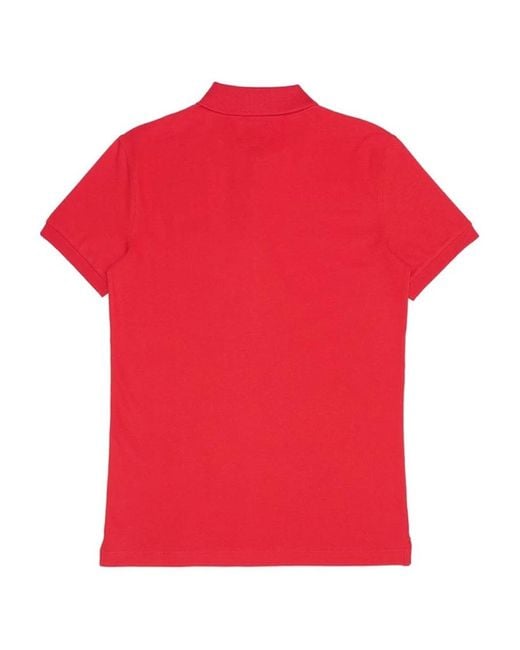 Armani Collezioni Red Logo Polo Shirt for men