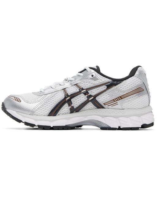 Asics White Mesh Panel Running Shoes for men