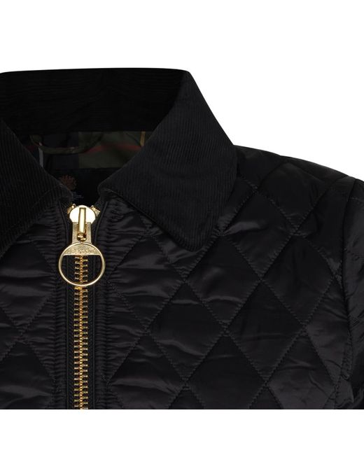 Barbour Black Zip-Up Padded Jacket