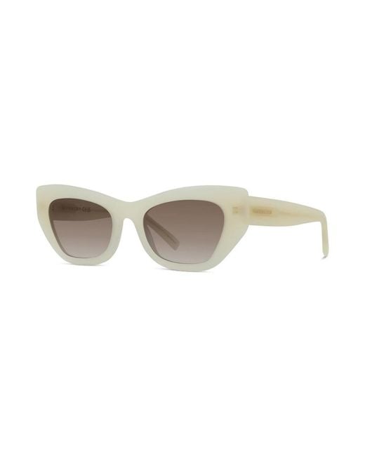 Givenchy White Cat-Eye Sunglasses