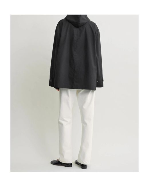 Totême Black Totême Scarf Detailed Long Sleeved Jacket