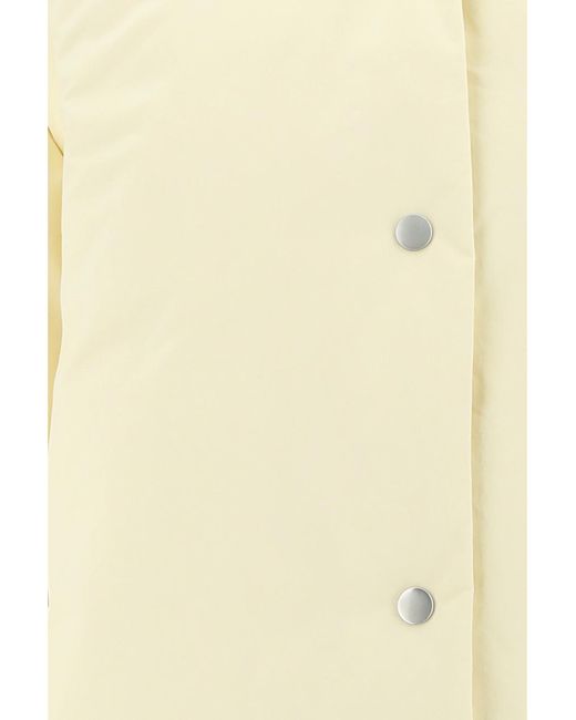Jil Sander Natural Hooded Down Jacket