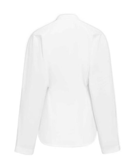 Alaïa White Alaïa Round Blouse