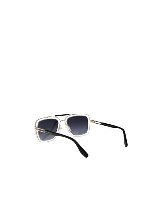 Marc Jacobs Blue Eyewear Pilot Frame Sunglasses for men