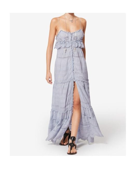 Isabel Marant Blue Isabel Marant Étoile Paule Floral Lace Dress