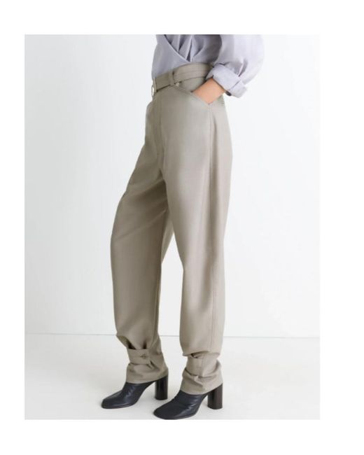 Lemaire Gray Curved Tailored Pants