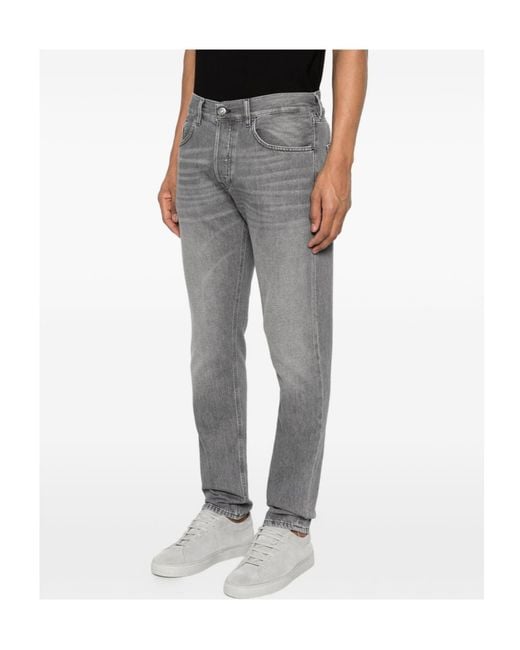 Dondup Gray Button Jeans for men