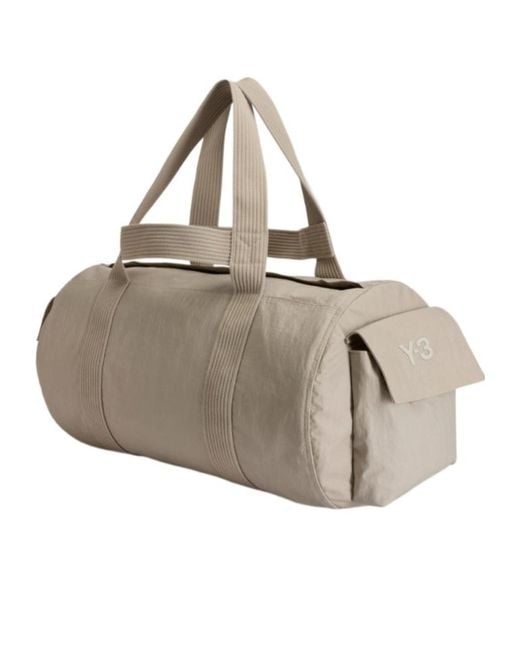 Y-3 Gray Duffle Bag