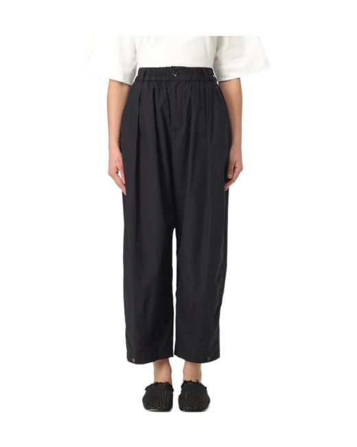Soeur Black Vernon Pleated Wide-Leg Pants