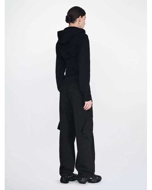 Dion Lee Black Middle Waist Overalls And Casual Trousers for men