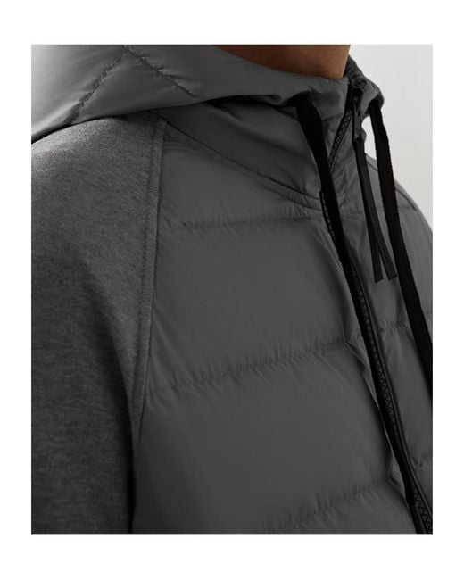 Canada Goose Gray Apos;S Hybridge Huron Padded-Front Jacket for men