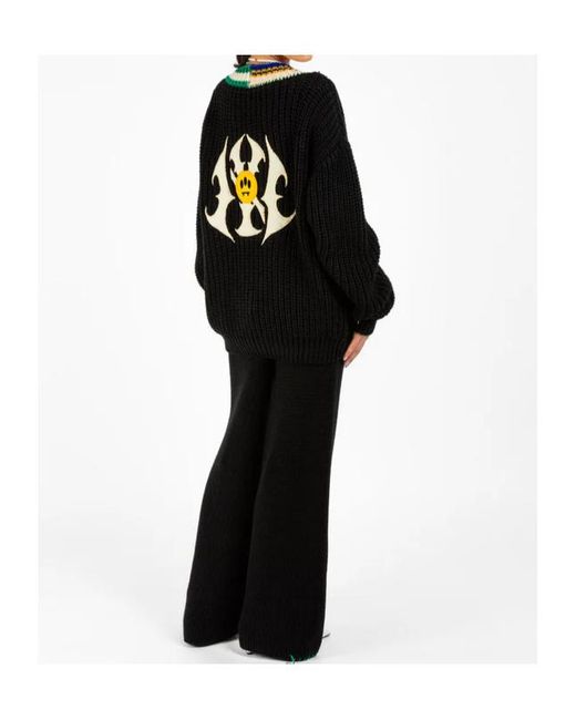 Barrow Black Graphic Knit Jumper