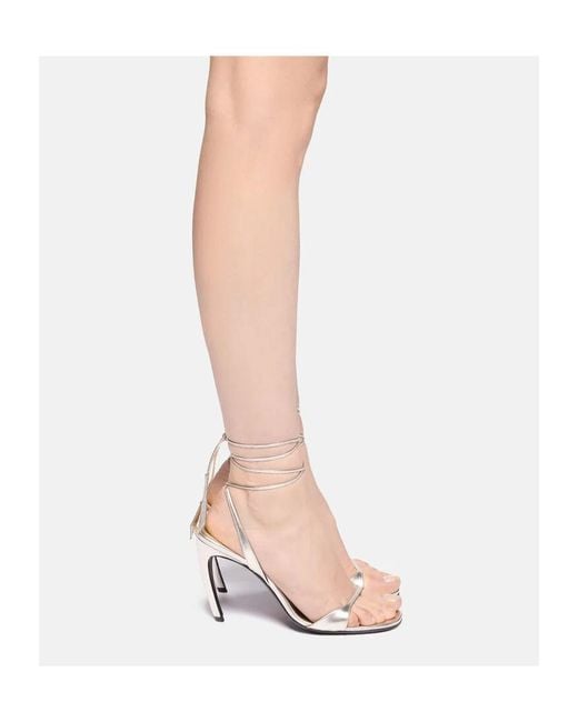 The Attico White The Ora Sandals