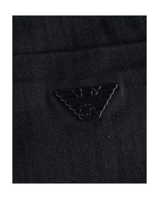 Emporio Armani Blue Logo Plaque Slim-Fit Jeans for men