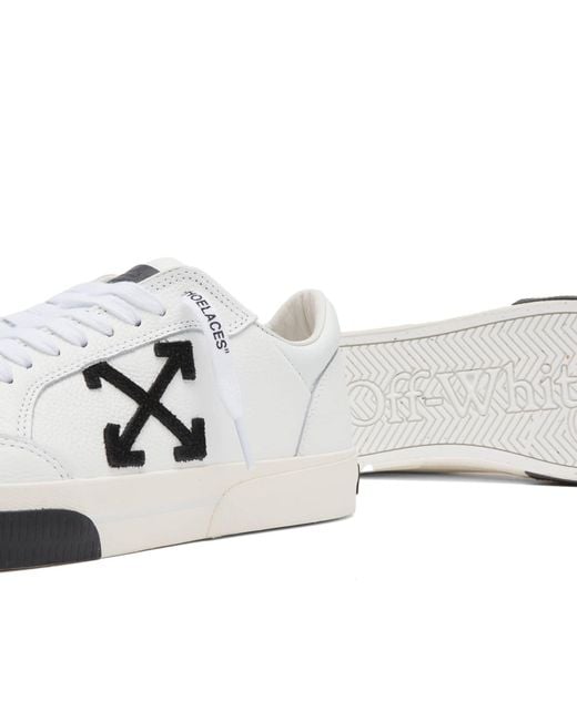 Off-White c/o Virgil Abloh White New Low Vulcanized Lace-Up Sneakers for men