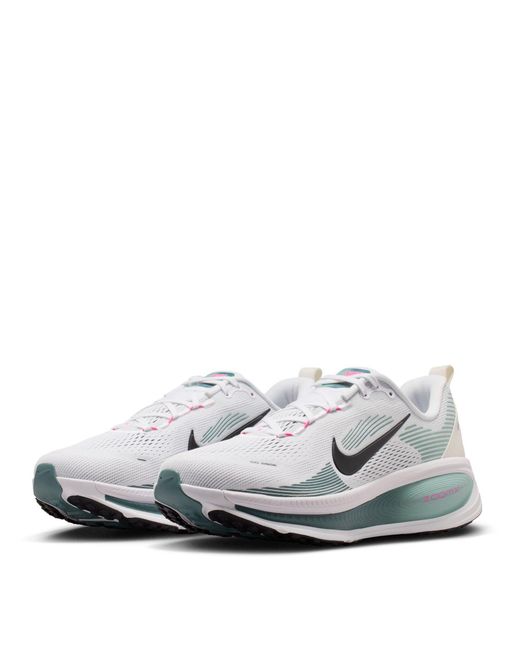 Nike White Color Block Running Shoes for men