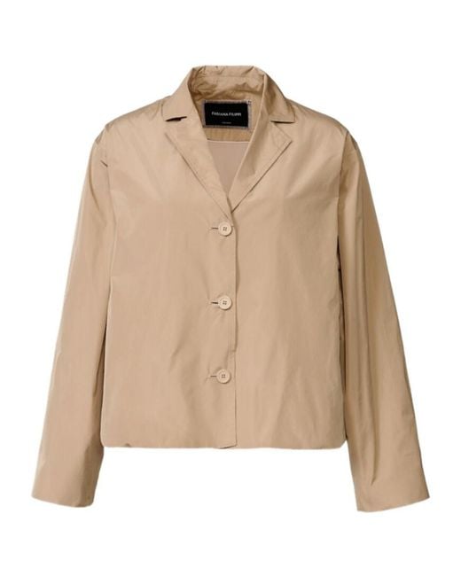Fabiana Filippi Natural Shirt-Style Casual Jacket