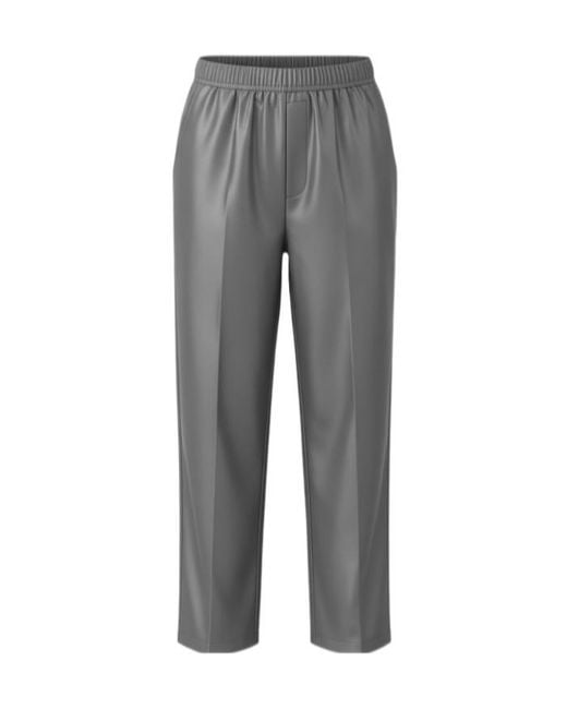 Jil Sander Gray Elastic Waist Casual Pants