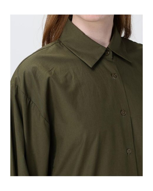 Frankie Shop Green Long-Sleeved Shirt