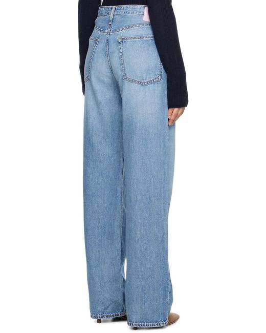 Rag & Bone Blue Straight-Leg Denim Trousers