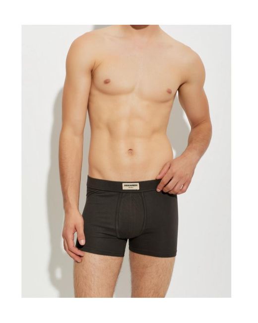 DSquared² Black Boxer Briefs for men