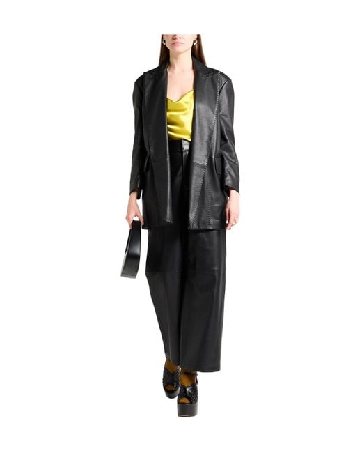 Max Mara Black Minimalist Single-Breasted Blazer