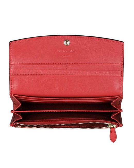 Burberry Red Flip Wallet