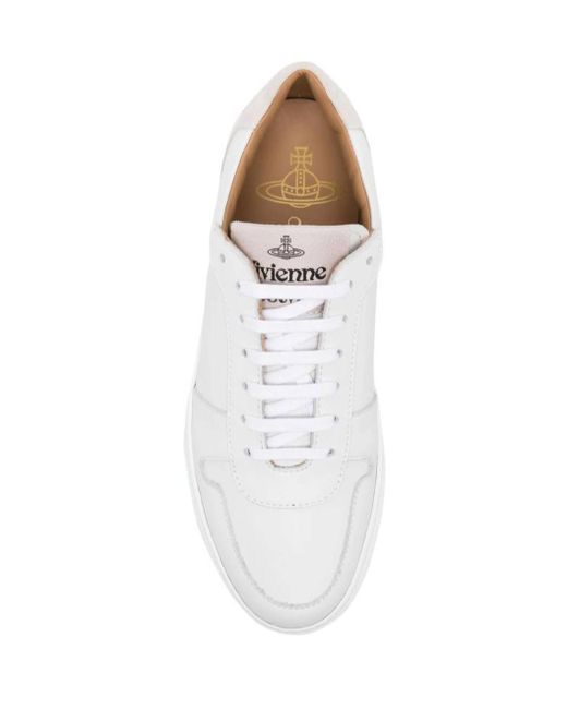Vivienne Westwood White Orb-Printed Low-Top Sneakers