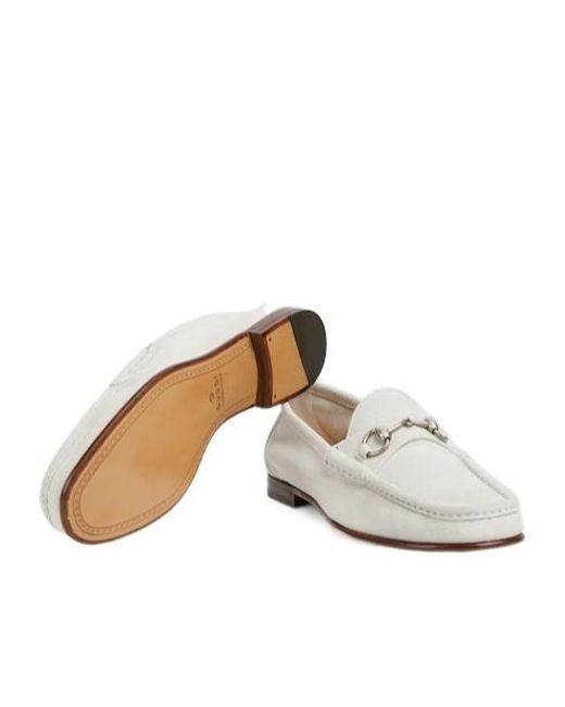 Gucci White Horsebit 1953 Loafers for men