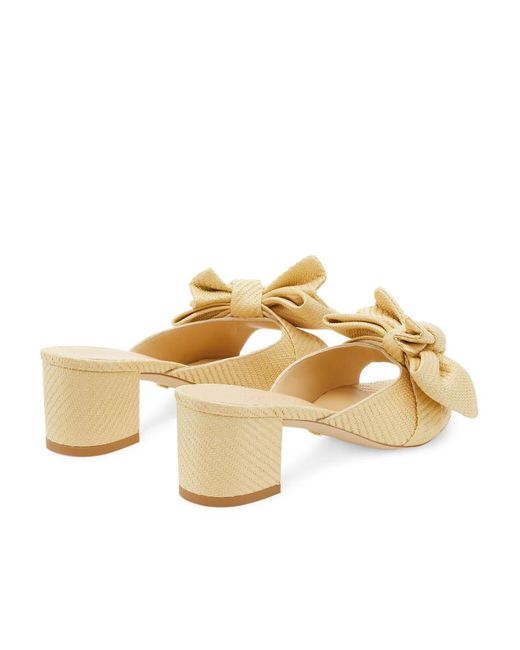 Stuart Weitzman Natural Loveknot 50 Block Slides