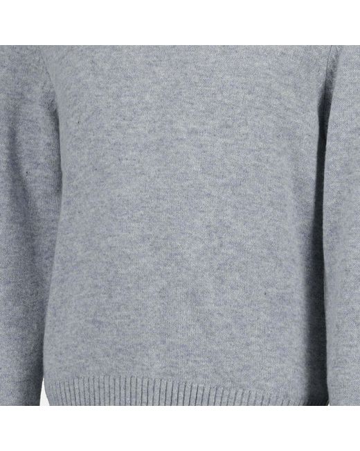 Officine Generale Gray Officine Générale Mycrew Crew Neck Knitted Sweater for men