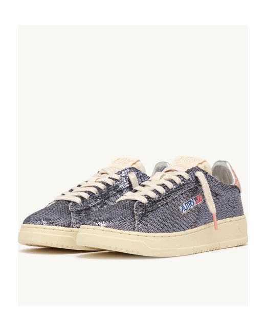 Autry Multicolor Sequin Low-Top Sneakers