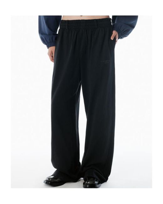 Alexander Wang Blue Logo Embroidered Drawstring Sweatpants